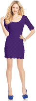 Thumbnail for your product : GUESS Short-Sleeve Scalloped Lace Dress