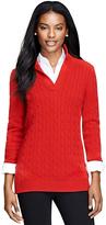 Thumbnail for your product : Brooks Brothers Cashmere Cable Tunic Sweater