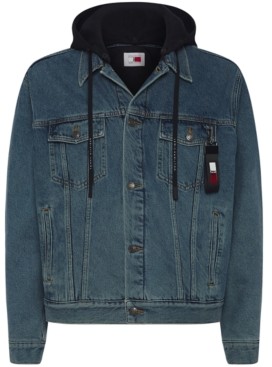 Tommy Hilfiger Men's Lewis Hamilton Oversized Layered-Look Hooded Denim  Jacket - ShopStyle