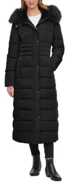 calvin klein maxi puffer coat