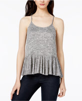 Thumbnail for your product : Bar III Peplum Tank Top, Created for Macy's