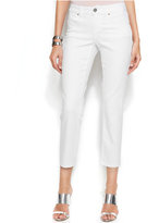 Thumbnail for your product : INC International Concepts Petite Straight-Leg Cropped Jeans, White Wash
