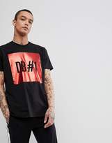 Thumbnail for your product : Bikkembergs Long Line Foil Print T-Shirt with Side Zips