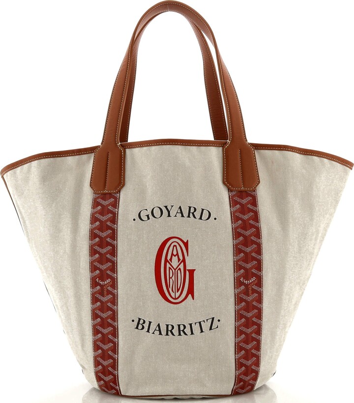 Goyard Pink And White Goyardine Canvas & Chevroches Calfskin Saïgon  Structuré Nano Bag, 2022 Available For Immediate Sale At Sotheby's