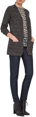 Akris Women's Stretch Cotton Tweed Knit Cardigan