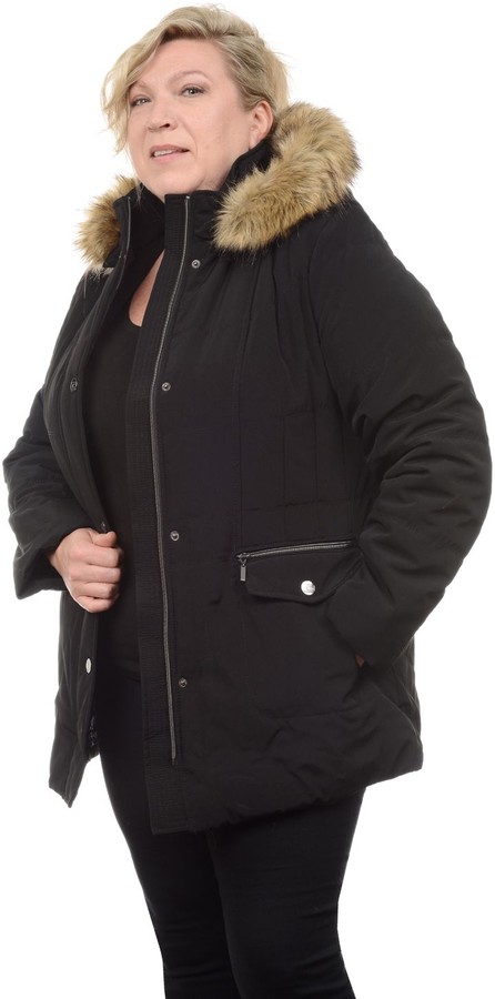 plus size stadium coat