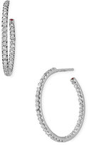 Thumbnail for your product : Roberto Coin Medium Diamond Hoop Earrings