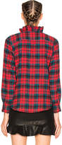 Thumbnail for your product : Etoile Isabel Marant Awendy Ruffled Check Shirt