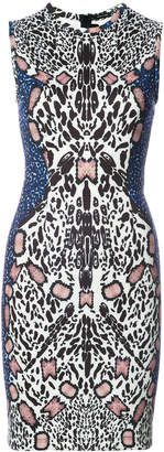 Yigal Azrouel abstract leopard print dress
