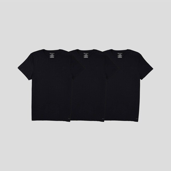 Pair of Thieves PairofThievesMen'sSuperSoft2+1FittedCrewNeckT-Shirt-BlackL:Cotton-ViscoseBlend,Tagless,ReinforcedSeams