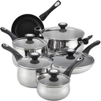 Farberware Traditions 14-Piece Cookware Set in Stainless Steel