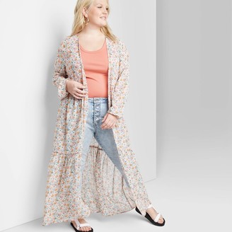 wild fable floral cardigan