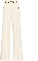 Thumbnail for your product : Roland Mouret Palmetto wool-crepe flared pants