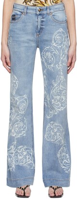 Versace Jeans Couture Blue Straight-Leg Jeans