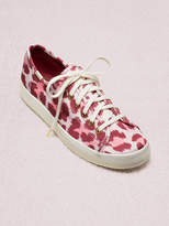Thumbnail for your product : Kate Spade keds x new york kickstart leopard satin sneakers
