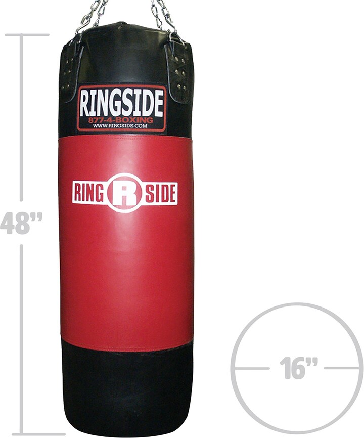 Ringside Unfilled Large Leather Heavy Bag, Black