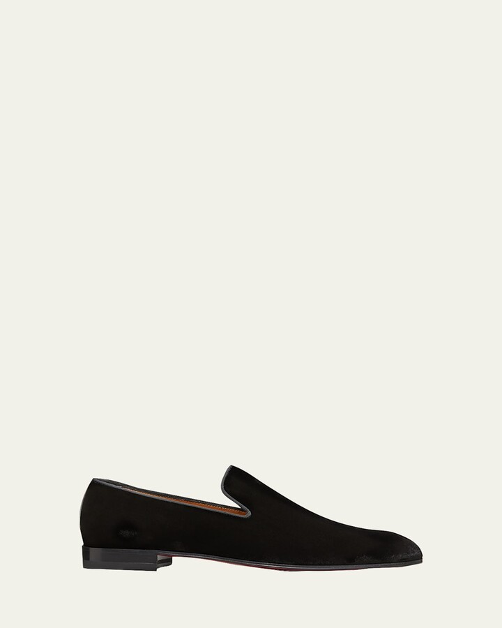 Christian Louboutin Men's Dandelion Velvet Loafers