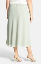 Thumbnail for your product : Alex Evenings Tea Length A-Line Georgette Skirt (Plus Size)