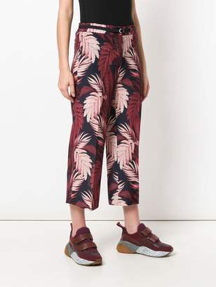 Moncler cropped floral trousers