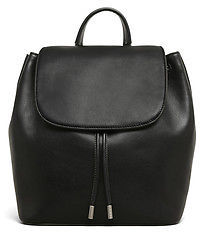 Kenneth Cole Leather Drawstring Backpack