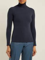 Thumbnail for your product : JoosTricot Roll-neck Cotton-blend Sweater - Womens - Navy