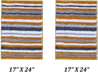 Better Trends Griffie Collection 100% Polyester Bath Rug, 20 x 32