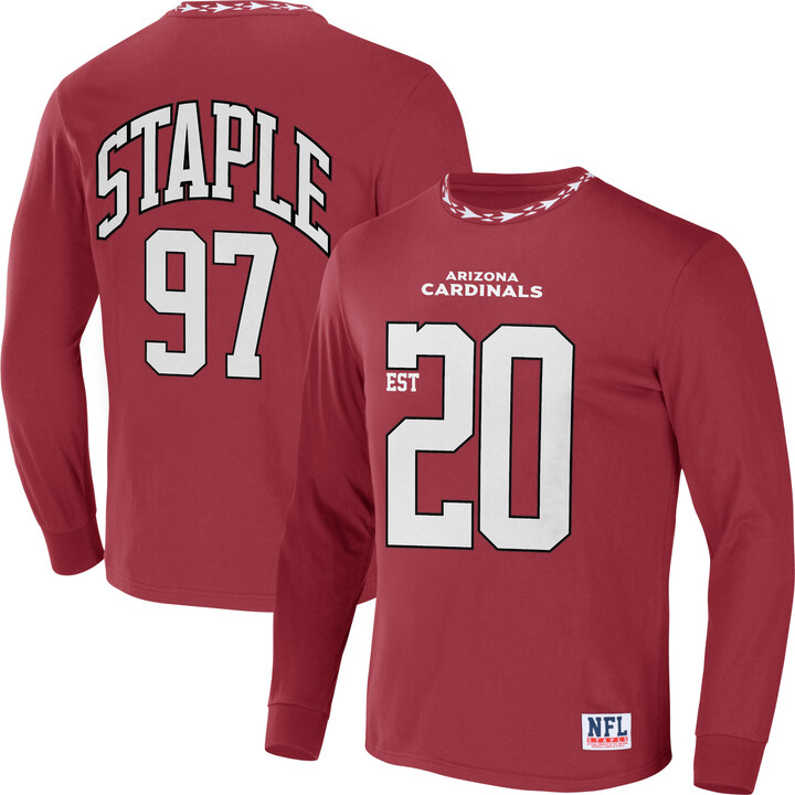 Staple Men's NFL x Red Arizona Cardinals Core Team Long Sleeve T-Shirt