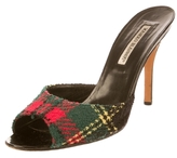 Thumbnail for your product : Manolo Blahnik Tweed Sandals