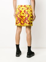 Thumbnail for your product : Versace Baroque Western silk swim shorts