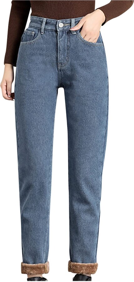 Fleece Lined Jeans For Women