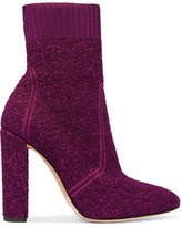 Thumbnail for your product : Gianvito Rossi Isa 110 Bouclé-knit Ankle Boots