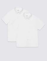 Thumbnail for your product : Marks and Spencer 2 Pack Boys' Pure Cotton Non-Iron Shirts
