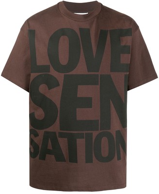 Honey Fucking Dijon love sensation print T-shirt