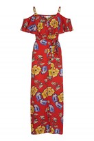 Thumbnail for your product : Yumi Cold-Shoulder Frill Maxi