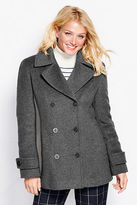 Thumbnail for your product : Lands' End Women's Petite Luxe Wool Insulated Pea Coat