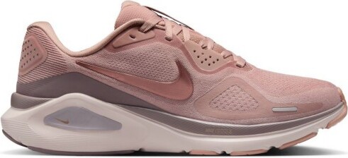 Women's Nike Structure 26 Running Shoes 6 Regular Particle Pink/Mtlc Rose Gold-Taupe Grey