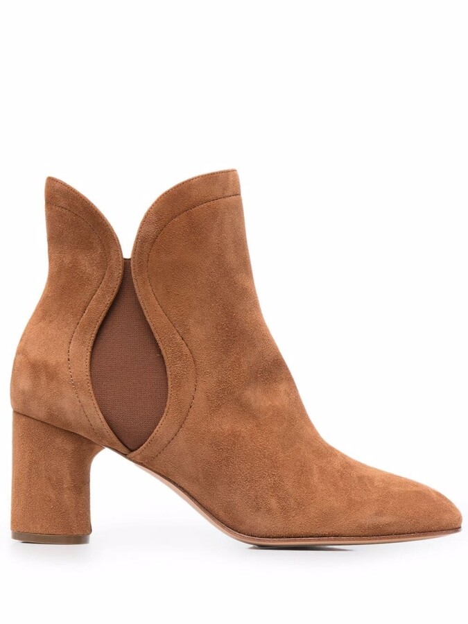 Casadei Angel Suede-Leather Boots - ShopStyle