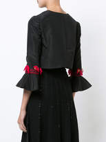 Thumbnail for your product : Oscar de la Renta tassel embroidered cropped jacket