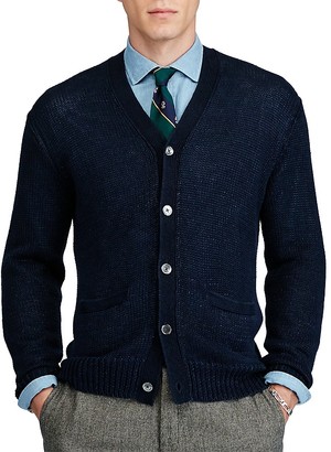 Polo Ralph Lauren Linen V-Neck Cardigan Sweater