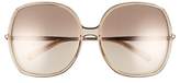Thumbnail for your product : Chloé 62mm Oversized Gradient Lens Square Sunglasses