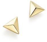Thumbnail for your product : Rachel Zoe Zoë Chicco 14K Yellow Gold Triangle Pyramid Stud Earrings