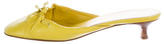 Thumbnail for your product : Jil Sander Leather Round-Toe Mules