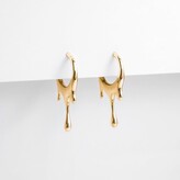 Thumbnail for your product : Dripping Circular 24K Gold Vermeil Xs Earrings