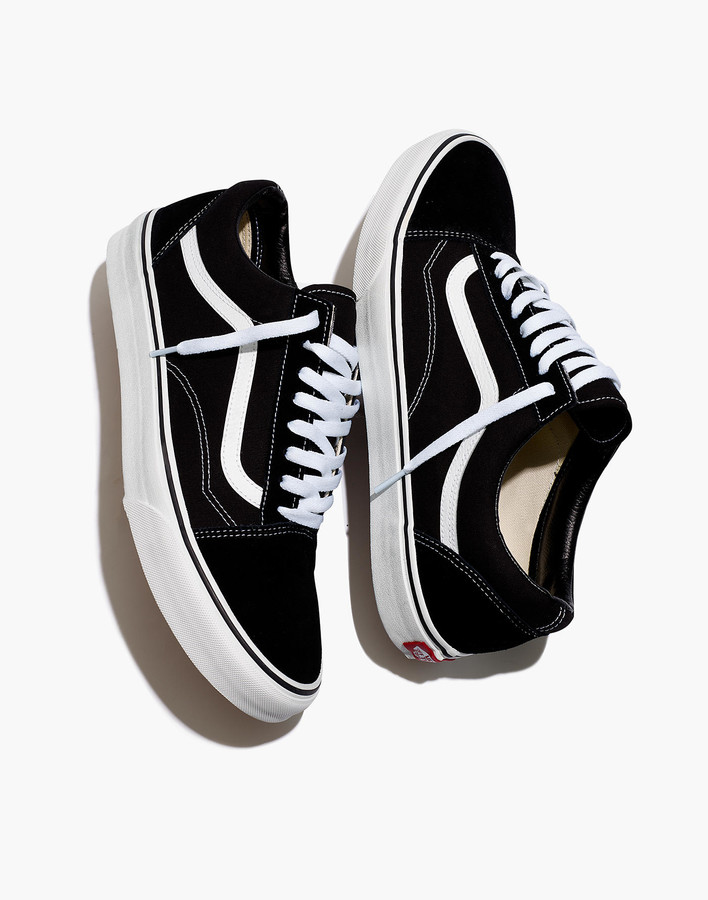 vans old skool black laces