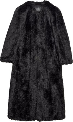 Prada Long Velour Duffle Coat - ShopStyle