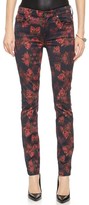 Thumbnail for your product : 7 For All Mankind Rose Print Jeans