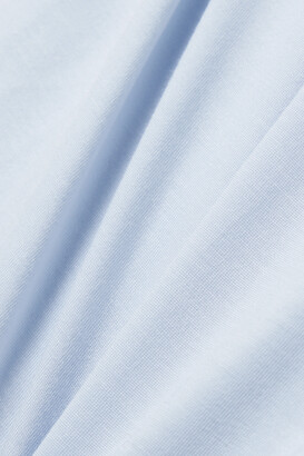 Eberjey Gisele Ruffled Stretch-tencel Modal Jersey Pajama Set - Blue