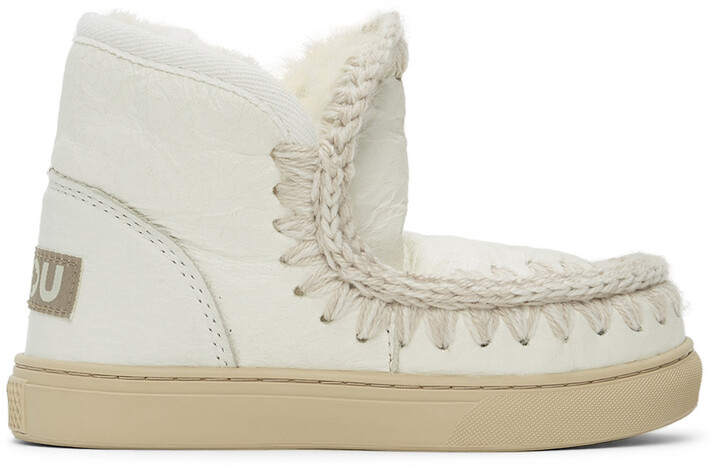 Mou Kids Off-White Sneaker Boots - ShopStyle Boys' Shoes