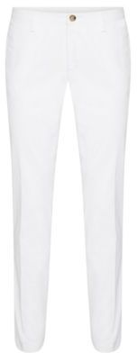 Hugo Boss Stanino-W Slim Fit, Cotton Chino Pants 28R White