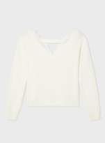 Thumbnail for your product : Miss Selfridge PETITE Cream Lace Back Jumper